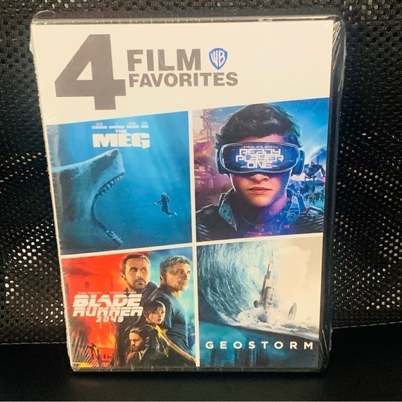 4 Films The Meg / Ready Player One / Blade Runner 2049 / Geostorm [New DVD] - Picture 1 of 3